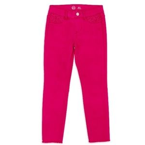 Wonder Nation Girls Fashion Jegging Racing Pink Corduroy Size L/G 10-12 (Plus)